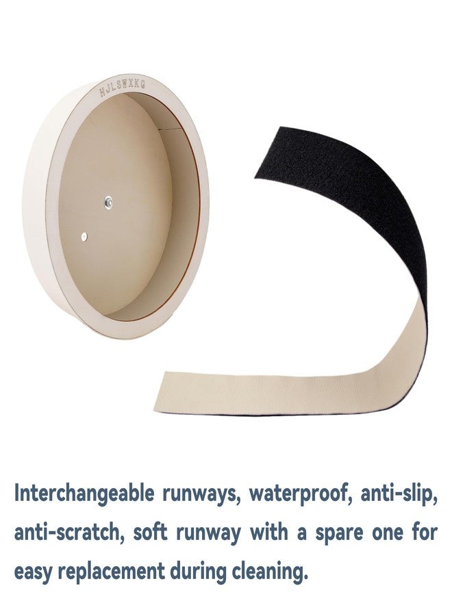 HJLSWXKQ 13inch Wall-Mount Silent Hamster Wheel - Wooden Exercise Wheel with Removable Washable Track for Chinchilla, Hedgehog, Rat, Syrian Hamster (13in) - Image 4